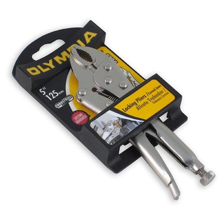 Olympia Tools 5" Curved Jaw Locking Pliers With Wire Cutter 11-005